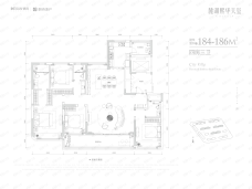 麓湖熙华天玺4室3厅3卫户型图