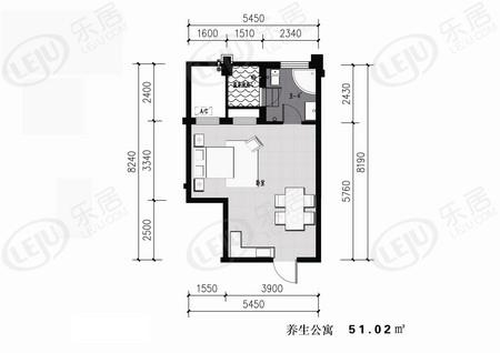 奕丰泉天下公寓,别墅户型推荐 户型面积39.51~100.82㎡