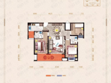 鲲鹏恭园府3室2厅2卫户型图