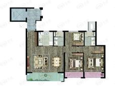 中梁宽泰铂园高层G户型户型图