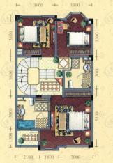 金球怡云花园玫瑰里A1户型二层户型图