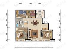 万科城市之光130㎡户型户型图