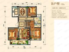 绿城·诚园3室2厅2卫户型图