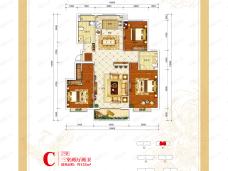 丰金紫金山庄C户型户型图