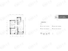 深铁阅山境花园B1户型户型图