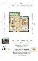 天籁谷国际度假区1室1厅1卫户型图