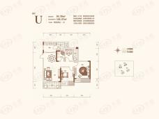 北新御龙湾39号楼U户型户型图