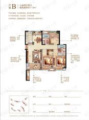 泉州星光耀广场3室2厅2卫户型图