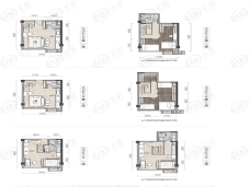 旭辉观云标准层loft户型户型图