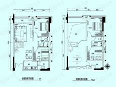 敏捷富瑞公馆4室2厅2卫户型图