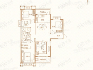 遂平建业城G户型户型图