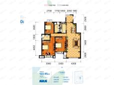 亚太国际健康城3室2厅2卫户型图