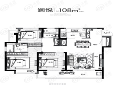 阳光城愉景公馆108㎡户型图