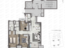 万科时代风华110m²户型户型图