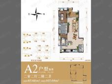 中铁满庭芳·渝康城A2户型户型图