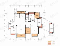 华发山庄G户型 约230-250平米户型图