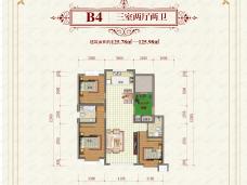 中慧新城3室2厅2卫户型图