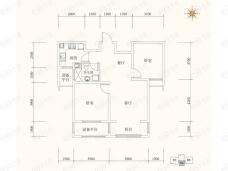 凤凰湖畔图为91.41平米户型图户型图