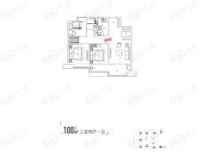 万科苏高新中央公园100㎡户型图户型图