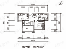 新金都·郡府B户型户型图