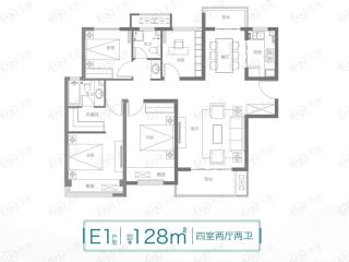 中原华侨城E1户型户型图