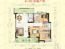 德润龙庭B1/B2/B3栋户型户型图