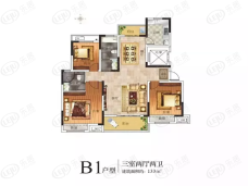 西平建业城B1户型图