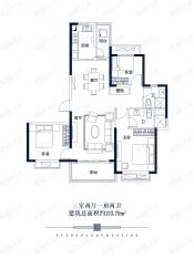 郑州恒大悦龙台3室2厅2卫户型图