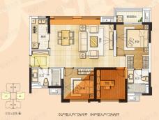 佛山万科城5区5座01/04单位户型图