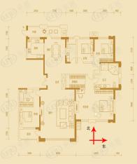 中信御园4室2厅3卫户型图