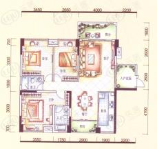 盈拓郦苑8栋1单元02、03户型 约117.04-118.08㎡户型图