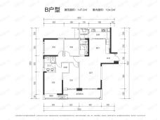 江北嘴公园里B户型户型图