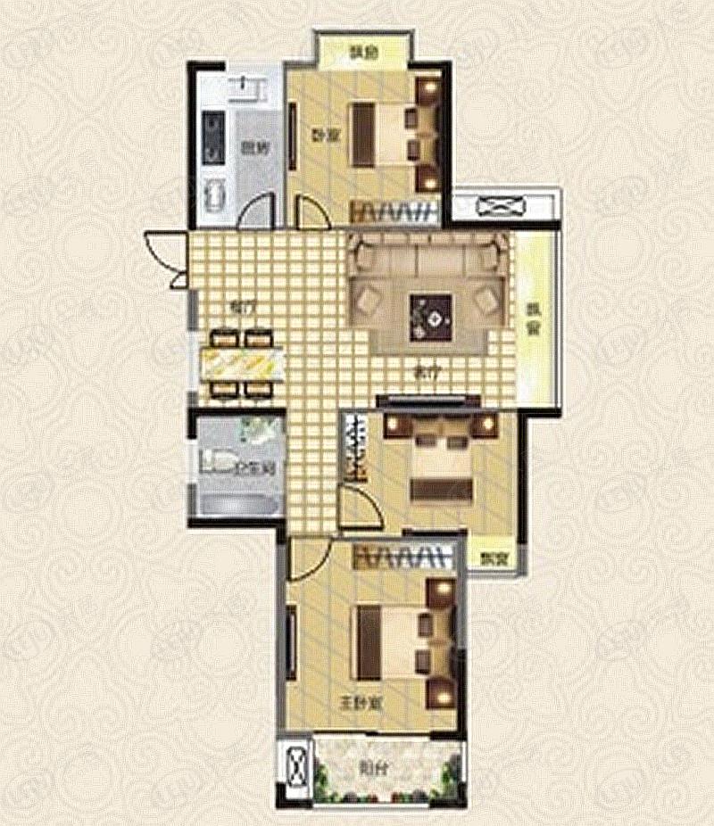 淮北相山桓谭明珠户型图解密 户型面积79.6~127.74㎡