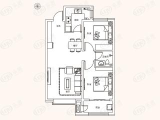 清山公爵城B户型户型图