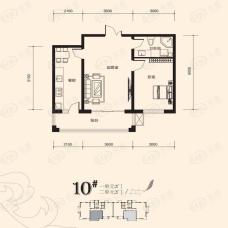 大正莅江二期10#1单元2门/2单元2门 建筑面积78.22平米户型图