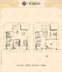 南宁广源国际社区260平6房2厅2阳台户型图户型图