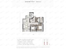 绿城凤起乐鸣3室2厅2卫户型图