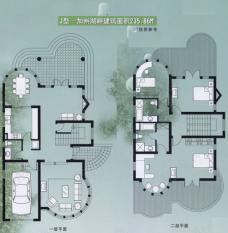 绿洲比华利花园一期房型: 单幢别墅;  面积段: 235 －646 平方米;
户型图