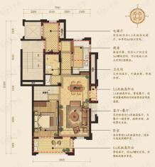 德信泊林印象4室2厅2卫户型图