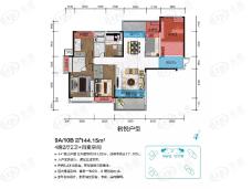 龙湖中央公园4室2厅2卫户型图