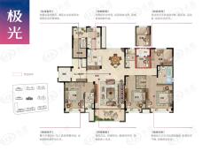 碧桂园城市之光6室2厅3卫户型图