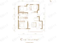 葛洲坝北京紫郡兰园C户型户型图