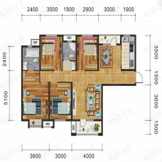 美联奥林匹克花园F1户型户型图