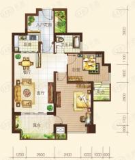 棕榈半岛国际公寓2室2厅1卫户型图