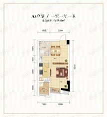 恺得南湖国际A3户型户型图