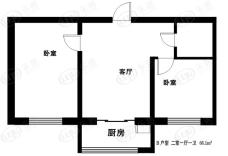 紫竹花园2室1厅1卫户型图