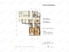 地铁绿城杨柳郡F1-2户型户型图