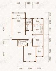 群力玫瑰湾一期G05预测建筑面积127.83平米户型图