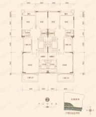 水悦龙湾3室2卫户型图