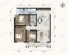 天津和平时光3室1厅1卫户型图